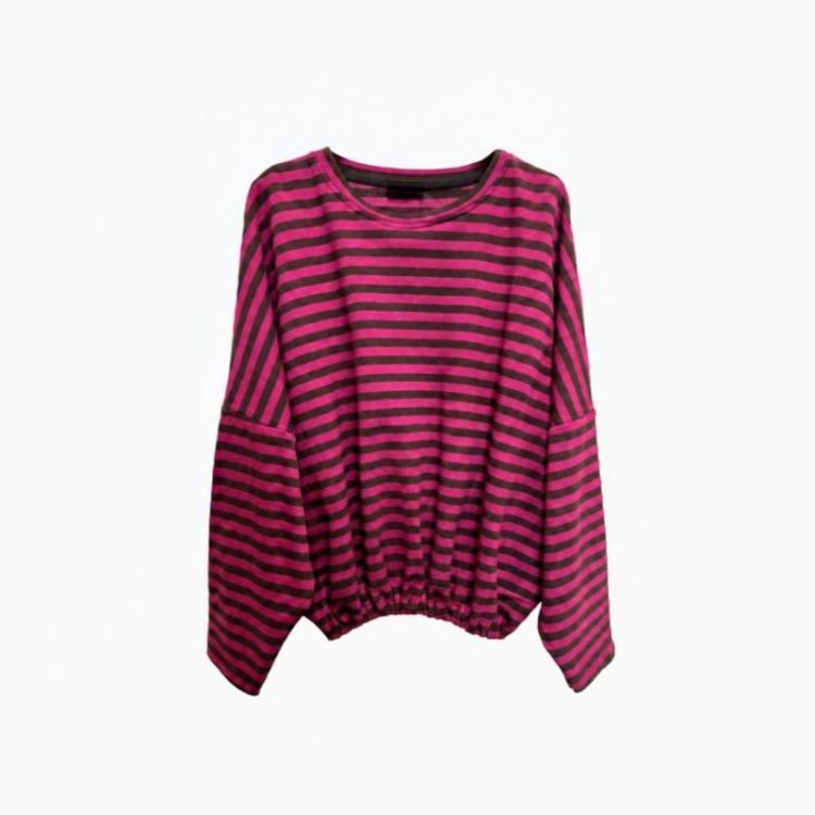 SWEATER STRIPED MAGENTA STRIPE
